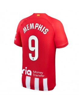 Atletico Madrid Memphis Depay #9 Heimtrikot 2023-24 Kurzarm